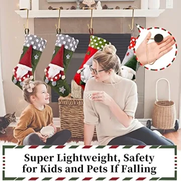 Durable Non-Slip Christmas Stocking Holders for Mantle