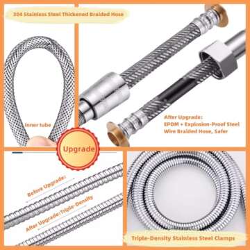 Bidet Toilet Spray Set with Shower Diverter Valve-Handheld Bidet Attachment for Toilet Sprayer Kit-Bathroom Hand Held Muslim Shower for Self Cleaning-Baby Cloth Diaper Sprayer Set