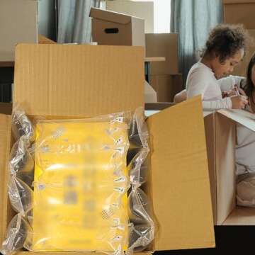 Hijelyn Air Pillows for Shipping with Pump Packaging Air Bags 400 Count Inflatable Shipping Supplies Box Filler Packing Materials Alternative to Packing Peanuts, Purse Stuffers for Shape 3.54" x 7.87"