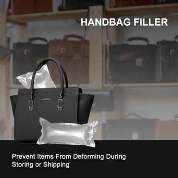 Hijelyn Air Pillows for Shipping with Pump Packaging Air Bags 400 Count Inflatable Shipping Supplies Box Filler Packing Materials Alternative to Packing Peanuts, Purse Stuffers for Shape 3.54" x 7.87"