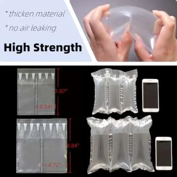 Hijelyn Air Pillows for Shipping with Pump Packaging Air Bags 400 Count Inflatable Shipping Supplies Box Filler Packing Materials Alternative to Packing Peanuts, Purse Stuffers for Shape 3.54" x 7.87"