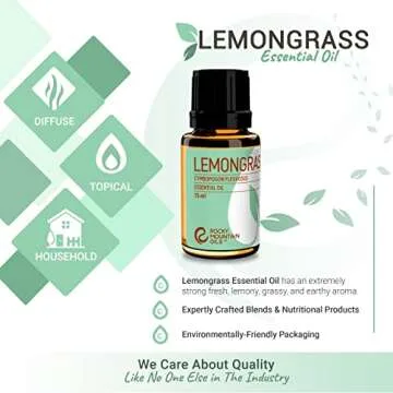 Rocky Mountain Oils Lemongrass Essential Oil - Essential Oils for Diffusers, Topical, and Home - 15ml