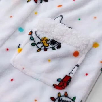 Berkshire Women's Warm Peanuts Robe with VelvetLoft Fabric