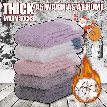 Womens Socks 6 Pairs Solid Color A for cozy comfort