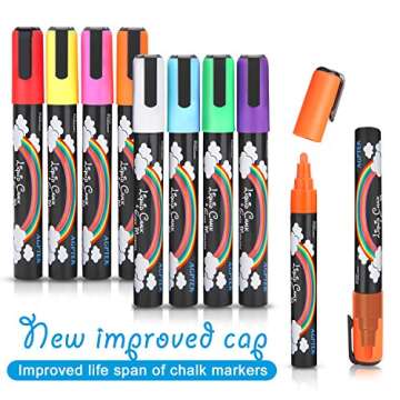 AGPTEK Fluorescent Marker Pen Set with 8 Colors