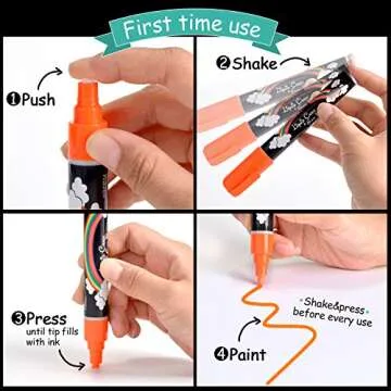 AGPTEK Fluorescent Marker Pen Set with 8 Colors