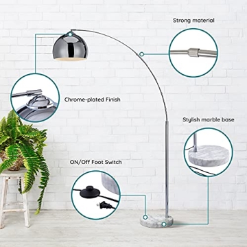 Elegant NW Archiology Arc Floor Lamp for Modern Homes