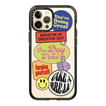 CASETiFY Impact Case for iPhone 12 Pro Max - Doing Great - Clear Black