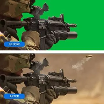 Selens 5x6.6ft Green Screen Backdrop for Photography, 2-in-1 Blue Pop Up Collapsible Photo Background with Clip and Carry Case for YouTube Videos Studio Props