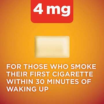 Amazon Basic Care Nicotine Polacrilex Coated Gum 4 mg (nicotine), Cinnamon Flavor, Stop Smoking Aid,...