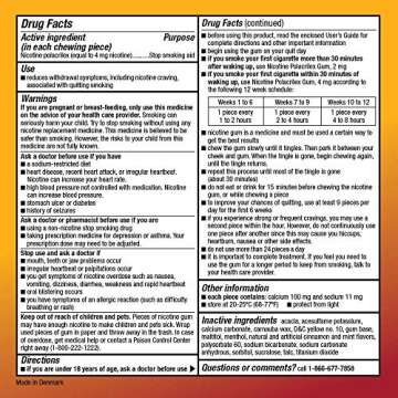 Amazon Nicotine Gum 4 mg Cinnamon Flavor 160 Count