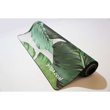 Banana Leaf Yoga Mat - Beverly Hills Themed Banana Leaves Print - Machine Washable, Printed, Non-Slip, Thick, Extra Long, Best Grip/Combo Mat, Great for a Sweaty Practice