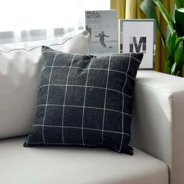 Elegant Solid Color Cotton and Linen Pillow Covers
