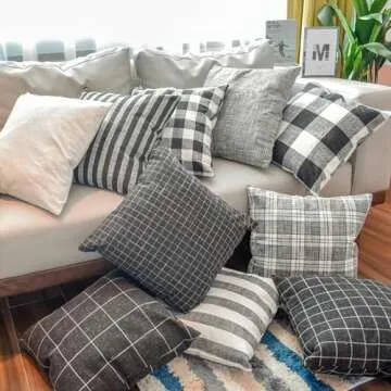 Elegant Solid Color Cotton and Linen Pillow Covers