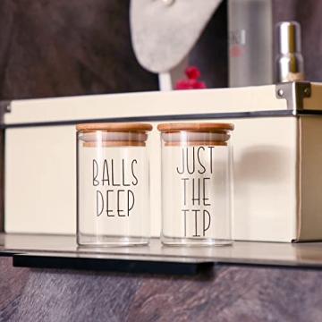 MOMEEMO Apothecary Jars - Fun Bathroom Organization