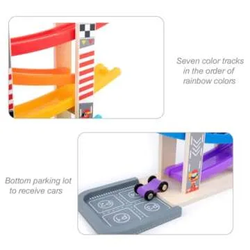 Wood City Toddler Ramp Racer Toy for Ages 1-3