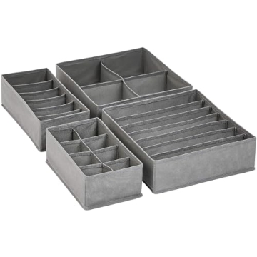 Dresser Drawer Storage Organizer Set for Underwear