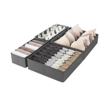Dresser Drawer Storage Organizer Set for Underwear