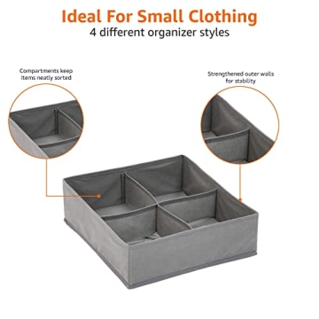 Dresser Drawer Storage Organizer Set for Underwear
