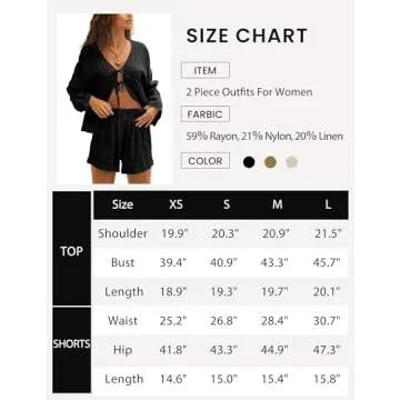 Nicfazy Women's 2 Piece Summer Outfit - Stylish & Comfortable