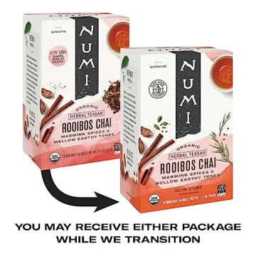 Numi Organic Rooibos Chai Tea, Caffeine Free Delight