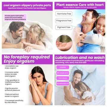 Intense Fast Orgasmic Gel,Fast Orgasmic Gel Women Sex Oils，Climax Intensifying Formula,Sensual Arousal Enhancer for Women,Sexual Pleasure Booster,Intimacy Enhancement Cream (3pcs)