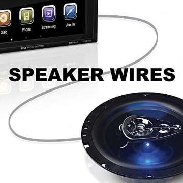 BOSS Audio Systems KIT2 8 Gauge Complete Car Amplifier Installation Wiring Kit with Power Cables, Ground Cables, Turn-On Wire, Speaker Wire, Terminals