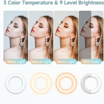 Rechargeable Selfie Ring Light for Perfect Photography