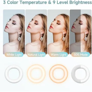 Rechargeable Selfie Ring Light for Perfect Photography