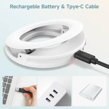 Rechargeable Selfie Ring Light for Perfect Photography