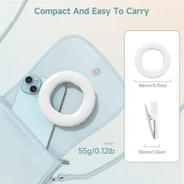 Rechargeable Selfie Ring Light for Perfect Photography