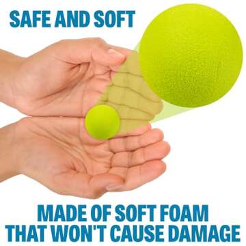 Hog Wild Cow Ball Popper Toy - Includes 4 Soft Foam Balls - Squeeze to Pop Air Powered Balls Up to 20 Feet - Launcher Safe for Indoor/Outdoor Play - Party Favor Gift for Kids, Girls, Boys Ages 5+