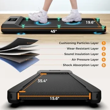 SupeRun Under Desk Treadmill Portable Walking Pad
