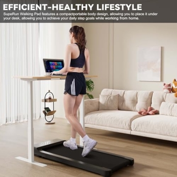 SupeRun Under Desk Treadmill Portable Walking Pad