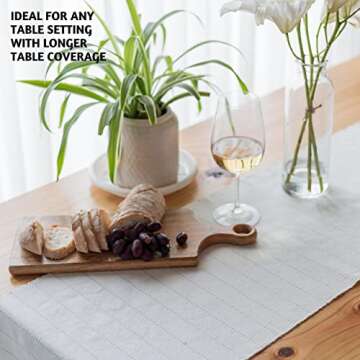 Folkulture Cotton Table Runner with Tassels 90 Inches