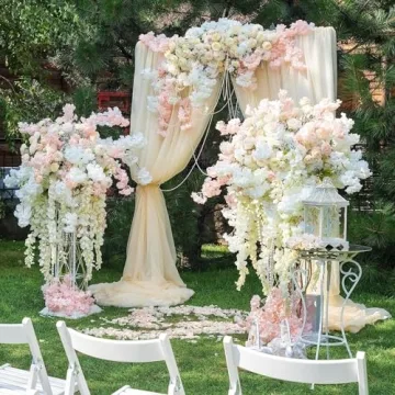 Sggvecsy Cherry Blossom Garland Elegant Flower Decor