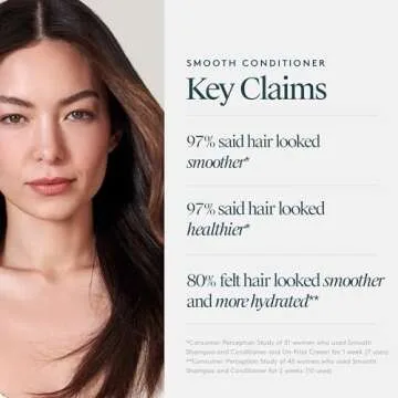 Virtue Smooth Conditioner for Frizz Control for Curly Hair, Sulfate Free, Safe for All Hair Types, Color Safe