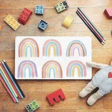 CozyDecor Rainbow Wall Decals - Easy Peel and Stick Decor
