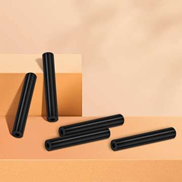 Sun Visor Repair Kit for Jeep Wrangler, 5 Visor Tubes for Driver & Passenger Side Car Sun Visor, Black