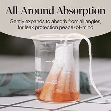 Cora Organic Tampons | Light Absorbency, 100% Cotton, BPA-Free