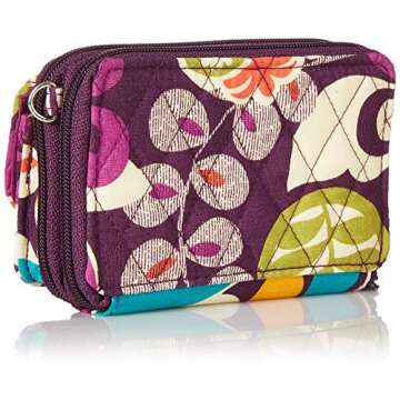 Vera Bradley Plum Crazy Smartphone Wristlet Wallet