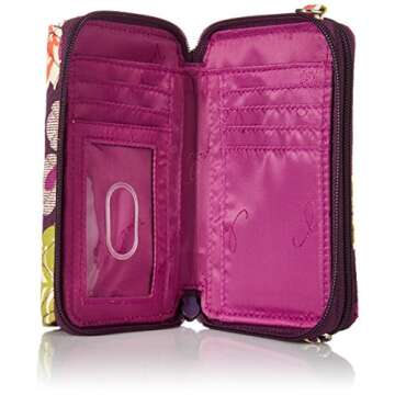Vera Bradley Plum Crazy Smartphone Wristlet Wallet