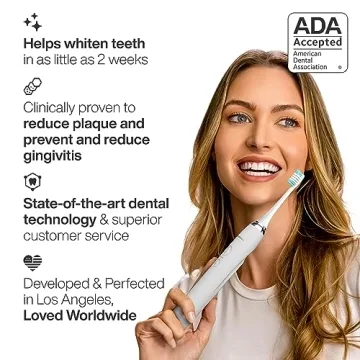 AquaSonic Vibe Series Electric Toothbrush with 8 Heads