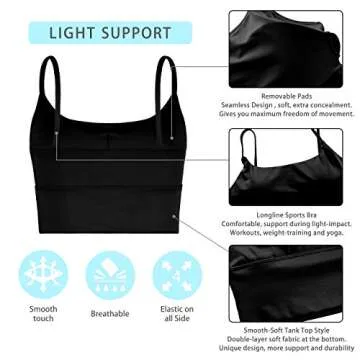 Rocorose Women's Wireless Sports Bra for Yoga & Fitness