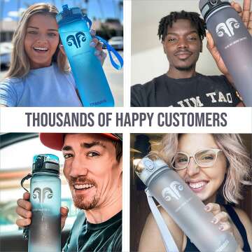 Embrava 32oz Water Bottle - Leak Proof & Fast Flow