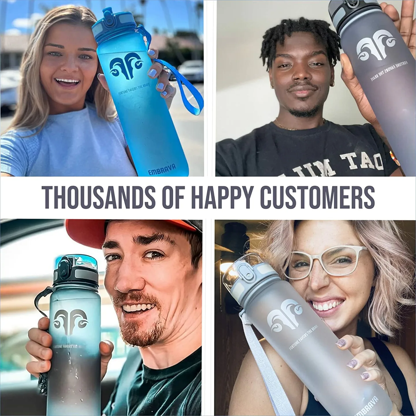 Embrava 32oz Water Bottle - Leak Proof & Fast Flow