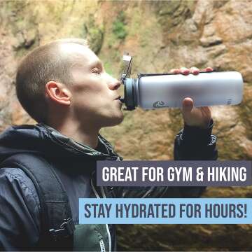 Embrava 32oz Water Bottle - Leak Proof & Fast Flow