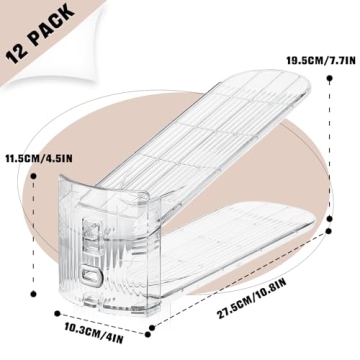 TOOKNIN Adjustable Shoe Slots Organizer - Space Saving Rack