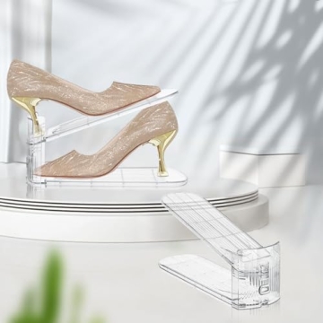 TOOKNIN Adjustable Shoe Slots Organizer - Space Saving Rack