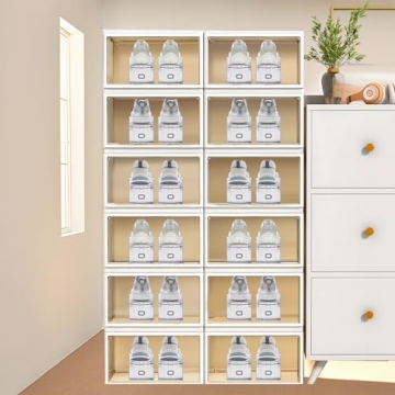 TOOKNIN Adjustable Shoe Slots Organizer - Space Saving Rack